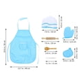 thumbnail image 4 of OUNONA 11Pcs Kids Kitchen Utensils Blue Simple Design Cooking Aid Role Playing, 4 of 8