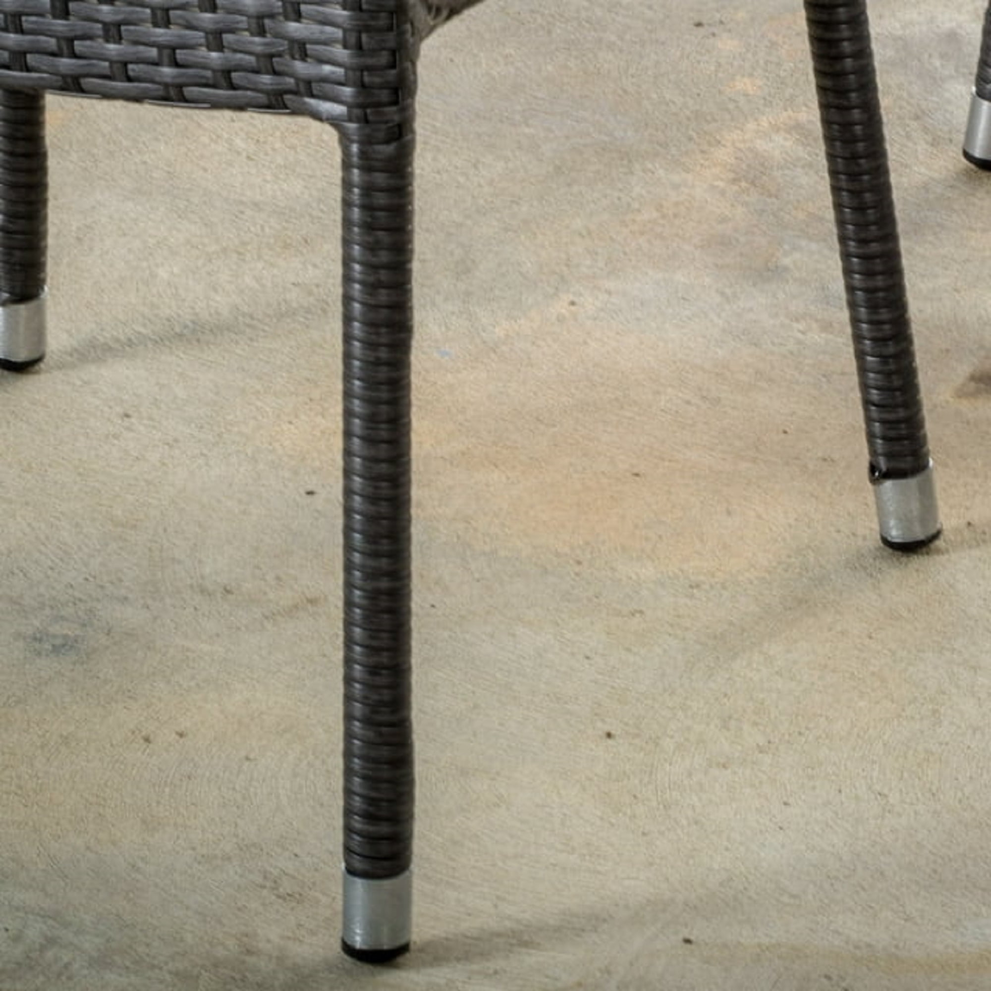 4Pcs Wicker Stacking Armchair