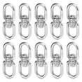 thumbnail image 2 of 10 ganchos giratorios M6 de doble extremo de acero inoxidable con conector de anillo de grillete de 8 formas, 2 of 14
