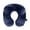 Deep Blue, variant on Travel Pillow Soft Velvet Inflatable Neck Support Pillows for Airplanes Washable Cover with Portable Carrying Bag
