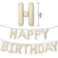 thumbnail image 2 of Globos de cumpleaños con forma de dagelar, color beige, crema y blanco, 40 cm, 2 of 8