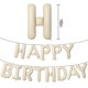thumbnail image 2 of Globos de cumpleaños con forma de dagelar, color beige, crema y blanco, 40 cm, 2 of 8