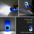 thumbnail image 5 of 2 Pack LED Night Light Flashlight Motion Sensor Cut Light 3-in-1, Rechargeable Emergency Light, Auto Sensing Energy Saving Wall Mount Light Portable LED Torch - Blue, 5 of 5