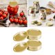 thumbnail image 3 of Tapas latado de 24 Piezas Tapas latado de Boca Regular Tapas latado a Prueba de Y Reutilizables para Almacenamiento 70 mm Soledad tapas de frascos de conservas, 3 of 10
