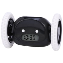 Unique Bargains Multi-Functional Scrolling Alarm Clock Black 5.3"L x 3.5"W x 3.5"H