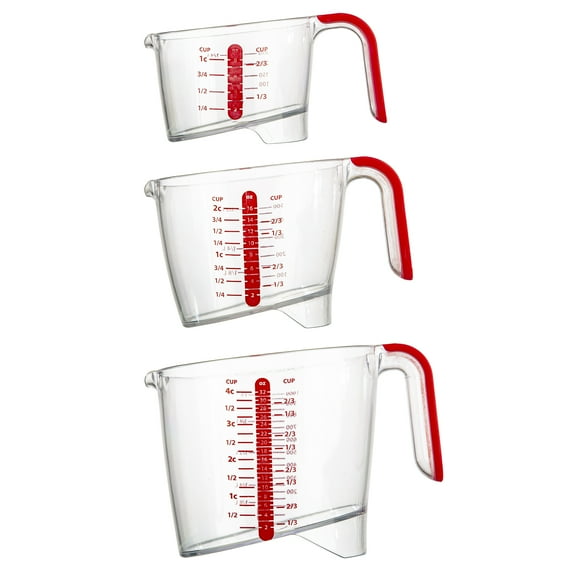 PrepSolutions 3 Piece Liquid Measuring Cup Set