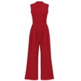 thumbnail image 1 of Mono sin mangas con cuello alto PRETTYGARDEN XL rojo, 1 of 7