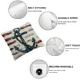 thumbnail image 4 of JRXY Navy Blue Nautical Ocean Boat Anchor Throw Pillow Covers, Ship Nautical Gifts, Boat Pillow Cases Home Ship Sofa Decor,2 Pcs White, 4 of 6