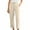 Beige, variant on Women's Pants Business Casual Workwear Wide Leg Pants High Waisted Lightweight Cropped Trousers For Women Pantalones