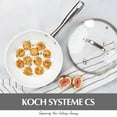 thumbnail image 5 of Koch Systeme CS 12-Inch Stainless Steel White Ceramic Nonstick Frying Pan with Glass Lid, Dishwasher Safe & Eco-Friendly, 5 of 6
