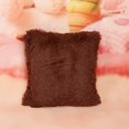 thumbnail image 2 of Nuevo Funda de cojín de Color liso, decoración del hogar, cama, sofá, funda de almohada marrón, 2 of 3
