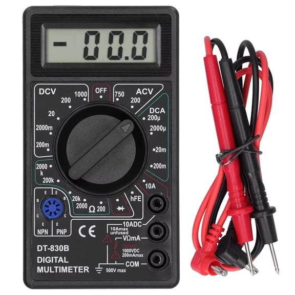 Digital Multimeter Tester, DT830B Electrical Voltmeter Ammeter Portable Volt Multi Meter Car Battery Tester Circuit Tester