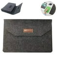 thumbnail image 2 of Laptop Sleeve Compatible With 13 Inch /15Inch Macbook Pro, Macbook Air, Hp Dell Lenovo Notebook, Felt Laptop Case With Extra Storage Bag, 2 of 9