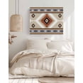 thumbnail image 3 of Brown Gray Boho Wall Art for Living Room,Canvas Picture Wall Decor for Bathroom Bedroom,Southwestern Ethnic Abstract Geometric Painting Artwork for Office Kitchen Hallway Dining Room Decor 16"x20", 3 of 8