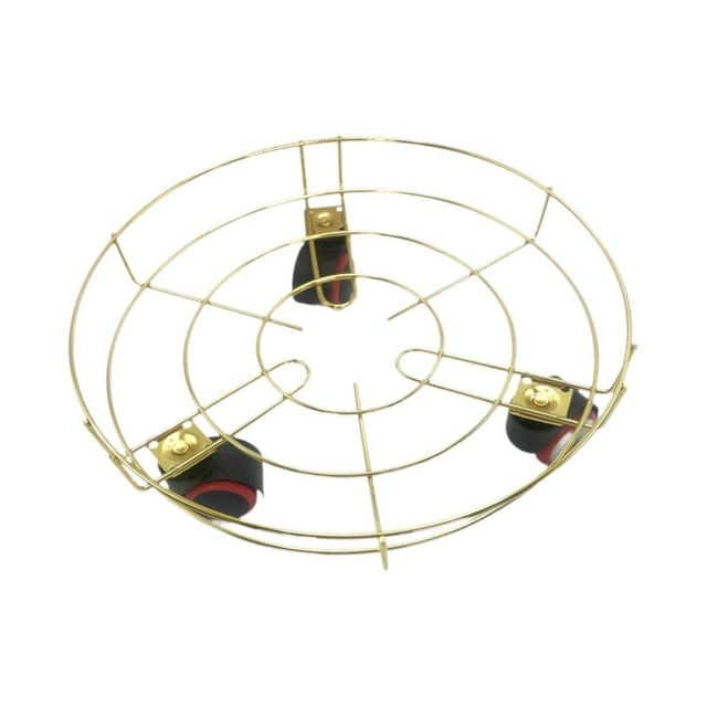 jinwen Chariot pour Plantes en Pot Support Roulant Doré