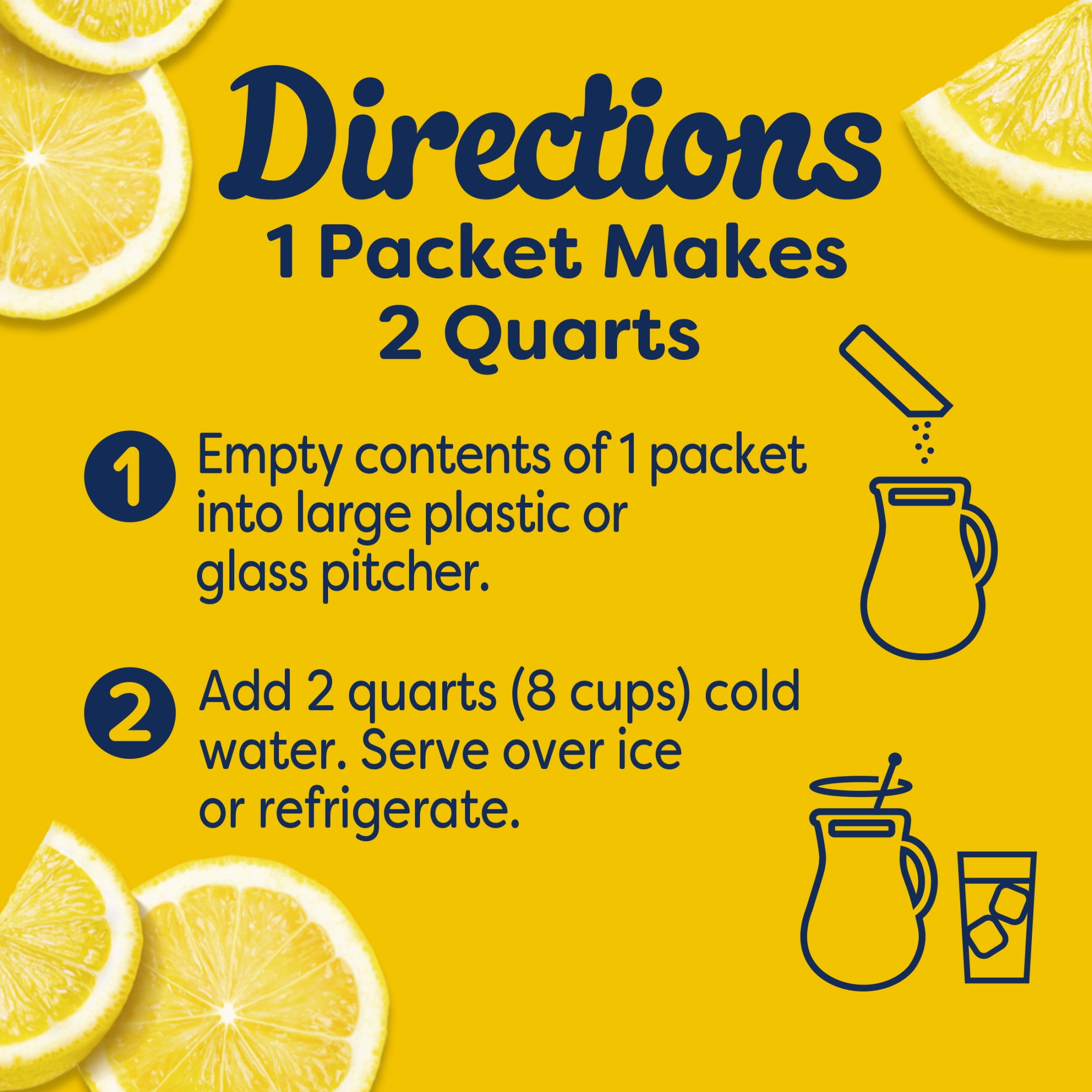 (12 pack) Crystal Light Drink Mix, 6 Pitcher Packets, for Flavorful Hydration and Shareable Refreshment, Lemonade, natural flavor with other natural flavor, Zero Sugar, Low Calorie, 3.2 oz