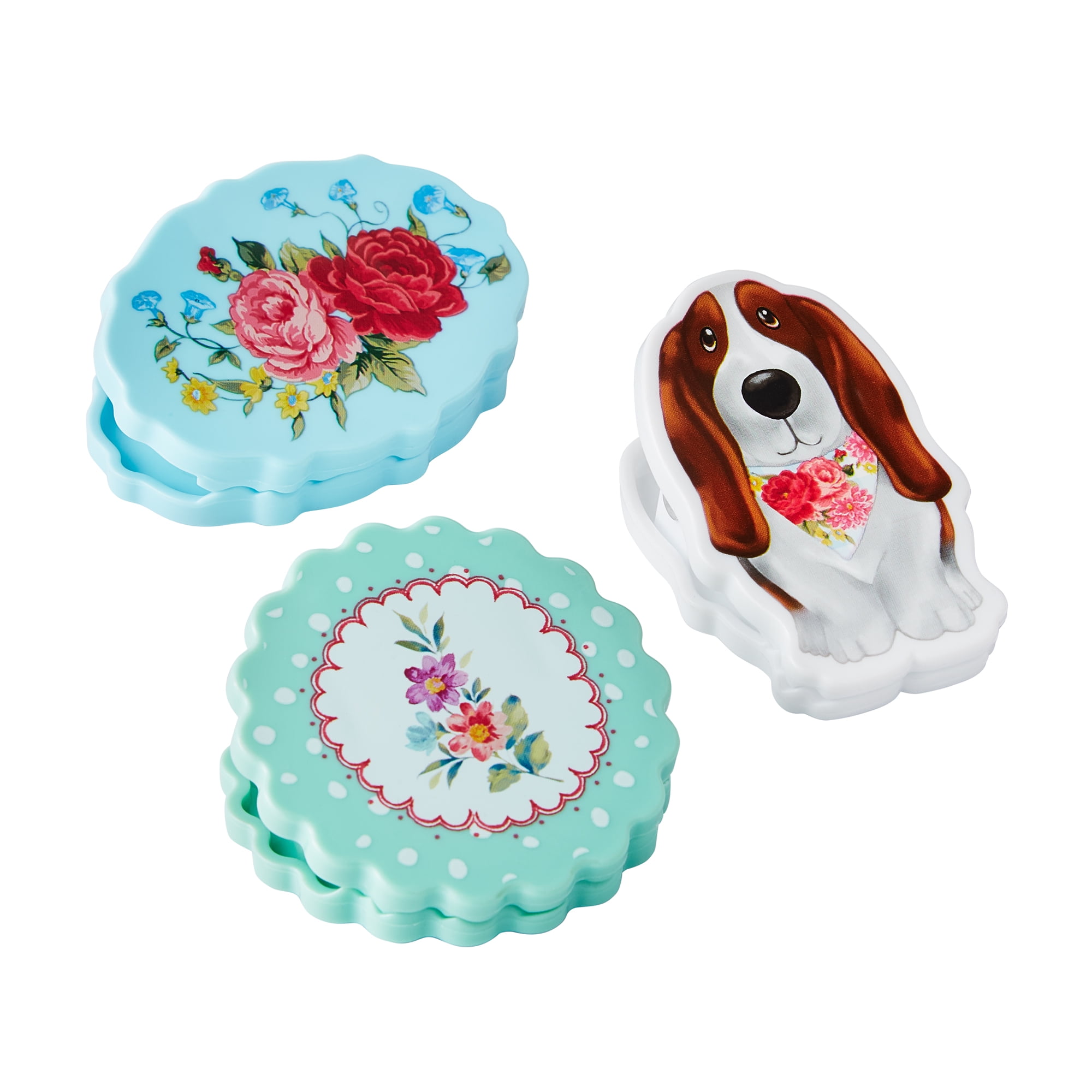 The Pioneer Woman 3-Piece Bag Clip Set, Multicolor