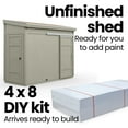 thumbnail image 6 of Handy Home Products Cambria 10 ft. x 4 ft. Wood Shed with Sliding Barn Door (Floor Included), 6 of 6