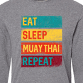 thumbnail image 4 of Inktastic Eat Sleep Muay Thai Repeat Long Sleeve T-Shirt, 4 of 5