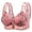 Pink, variant on Womens Ice Silk Bra Front Closure Wireless Everyday Bras Floral Wireless Underwear for Senior