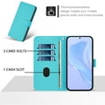 thumbnail image 5 of for Samsung Galaxy A14 5G Case Wallet with Card Holder,PU Leather Anti-fall Thin Fit Phone case for Women Men,Kickstand,flip Shockproof Cover with Credit Card Slots and Wrist Strap,Lagon, 5 of 12