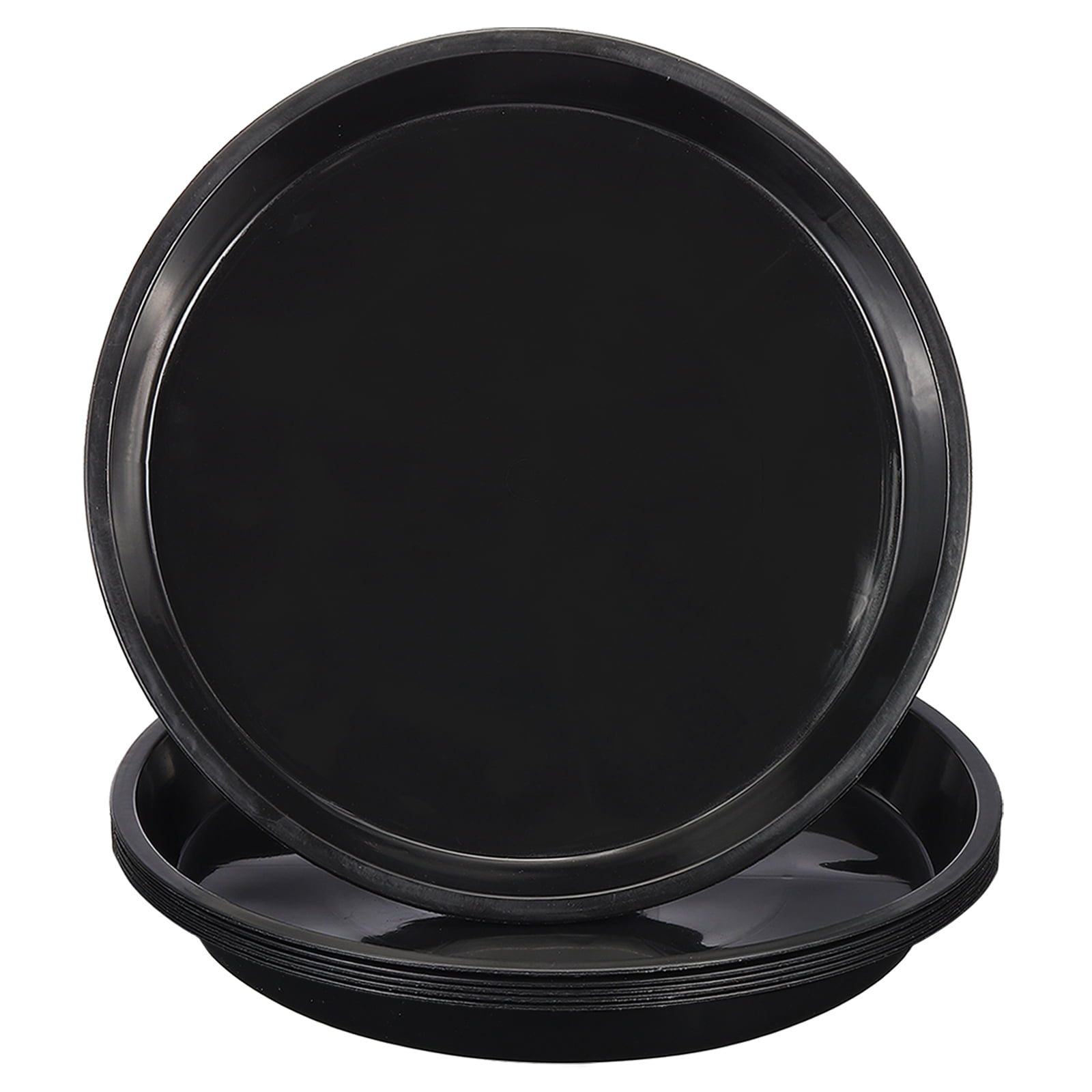 AMANMAN - Lot De 6 Soucoupes Pour Pots De Fleurs 20 Cm - Plastique Résistant - Intérieur/Extérieur