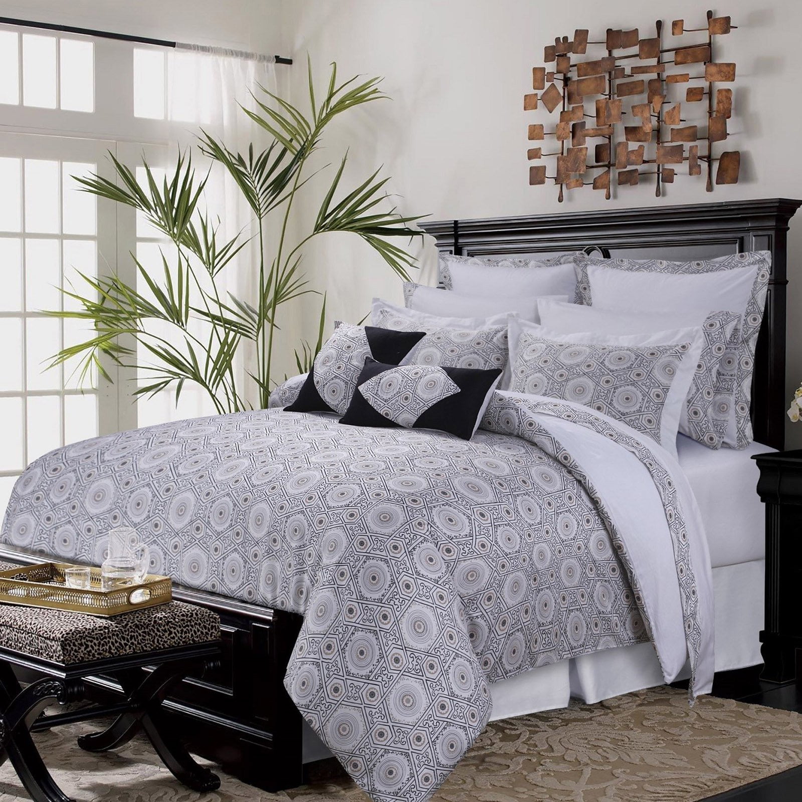 Tribeca Living 300TC Egyptian Cotton Sateen Maldives 12Piece Bedding