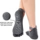 thumbnail image 2 of 4 pares de calcetines de yoga para mujer, calcetines de pilates antideslizantes con agarre de 5 dedos, calcetines deportivos, suela de goma adecuada, para baile, yoga, pilates TUNC Sencillez, 2 of 5
