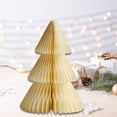thumbnail image 1 of Adorno Navideño de Papel para árbol de Navidad, Estatua de árbol de Navidad, Manualidades, Adorno Decorativo de Mesa para El Hogar O La Sala de Estar. Caqui 15 cm, 1 of 8