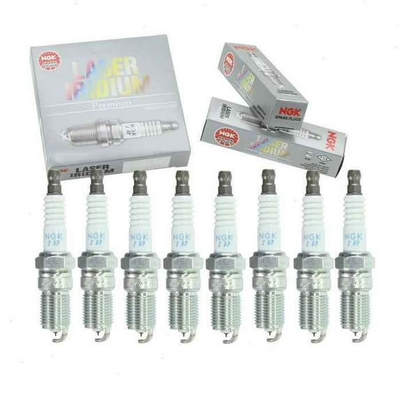 8 pc NGK Laser Iridium Spark Plugs compatible with Ford Mustang 4.6L 5.4L V8 2003-2012