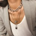 thumbnail image 4 of Collier Femme Mode Punk Chaîne Collier Collier Multicouche Collier de Fête, 4 of 10