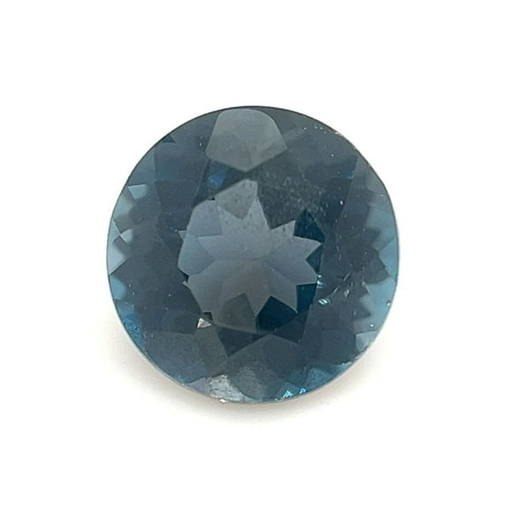 Certified Real 1.5 Carat London Blue Topaz Round Shape Brilliant Cut 7 mm Loose Gemstone December Birthstone