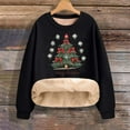 thumbnail image 6 of Women's Plus Size Christmas Printed Sweater with Long Sleeve Round Neck and Loose Fit for Comfort, 6 of 6