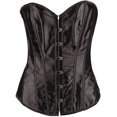 thumbnail image 1 of PULABO Women's Sexy Sliming Satin Body Shaper Strapless Overwear Corset, 1 of 7