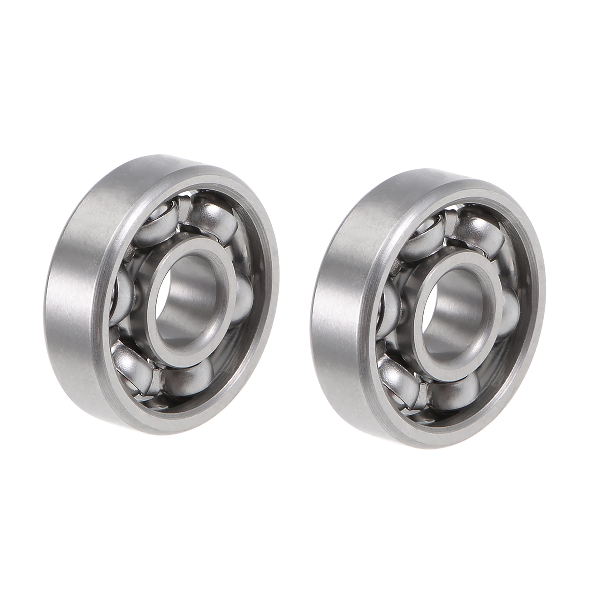 Flanged and Shielded ABEC 7-3/32" Axle Ball Bearings One Pair 