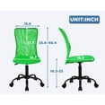 thumbnail image 7 of FDW Ergonomic Home Office Chair, Lumbar Support, Rolling Swivel for Women(Green), 7 of 7