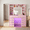 Pink, variant on White Vanity Desk with Full Length LED Mirror, 3-Color Light, 11 Drawers & 10 Shelves, Charging Station, Dressing Table for Women Bedroom