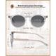 thumbnail image 5 of Gafas de Sol CARFIA Retro de Acetato Polarizadas para Hombre UV400, 5 of 8