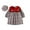 Red, variant on PINQI Casual Toddler Girls Dresses Fashion Girl Long Sleeved Plaid Patchwork Dress Knee-Length With Hat for 3 To 24 Months