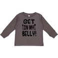 thumbnail image 3 of Inktastic Get in My Belly Boys or Girls Long Sleeve Toddler T-Shirt, 3 of 5