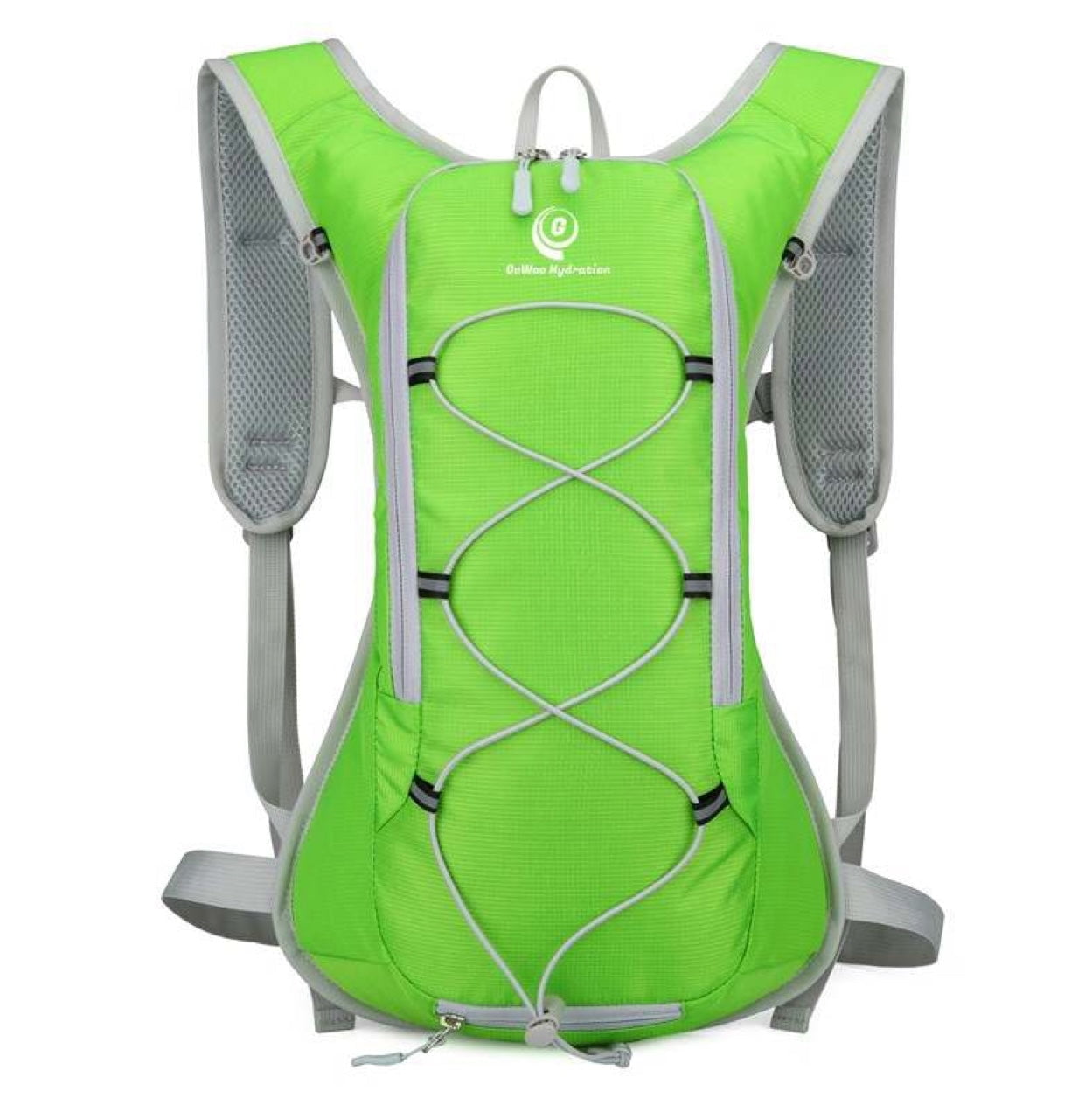 Gowoo Hydration Backpack Supreme - Lime Green & Gray - Walmart.com