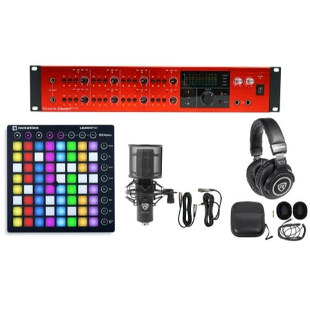 Focusrite CLARETT 8PREX Thunderbolt Audio Interface+Launchpad+Mic+Headphones