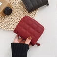 thumbnail image 2 of Mini billetera de estilo coreano, bolso de mujer, monedero corto con cremallera, lindo monedero, billetera bordada para estudiante, para mujer, 2 of 6