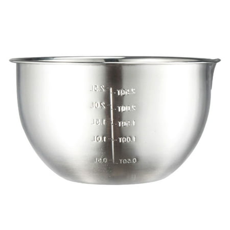 

Kitchen Egg Mixing Bowl Stainless Steel Salad Bowl Food Bowl With Scale