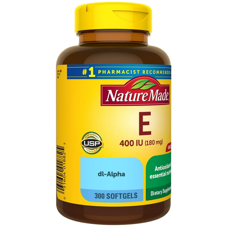 Vitamin E 180 mg (400 IU) Softgels, Essential Nutrient