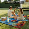 thumbnail image 6 of Outdoor Rug 3x5ft Fish Coral Seaweed Large Area Rug Cartoon Blue Ocean Indoor Outdoor Carpet Outdoor Rugs Mats for Patio Camping,RV,Front Door, Outside Decor, 6 of 9