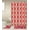 Red, variant on 15 Piece Bathroom Shower Curtain Set and Bathroom Rugs - 9 Different Designs !!!