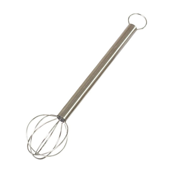 Stainless Steel Mini Whisk, Long-Handle Small Wire Whisk, Kitchen Cookware for Cooking, Whisking, Blending, 7.48inch,Silver