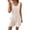 Beige, variant on Summer Casual Sleeveless Ribbed Romper for Women Button Down Short Jumpsuit with Pockets Loose Fit Overall Shorts Outfit Orange, Size M