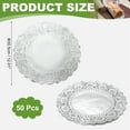 thumbnail image 2 of Uxcell Paper Doilies, Disposable Round Lace Paper Placemats Modern Decorative Placemats Table Mats - Fitting for (Baked/Fried Foods/Wedding/Party Decor/DIY), 12" & 50 Pack & Silver, 2 of 7